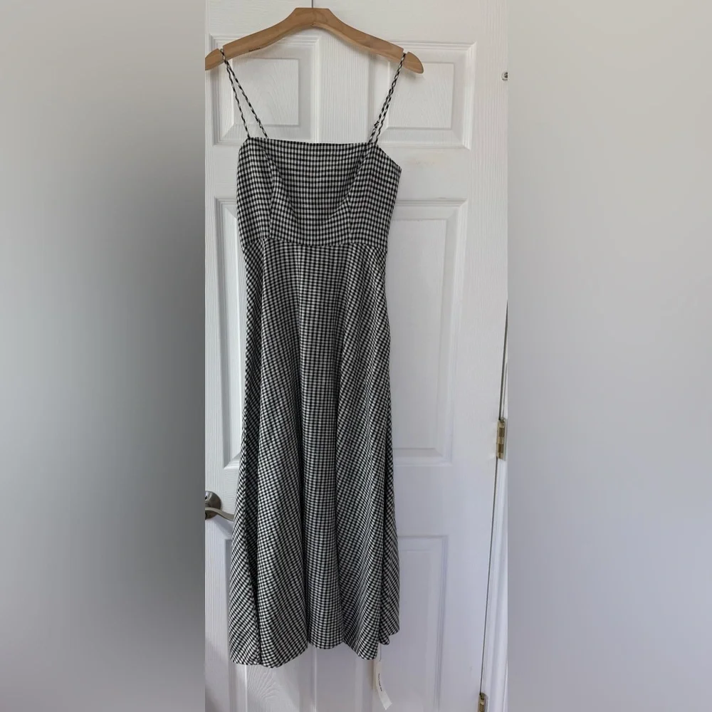 NWT Reformation Monette Linen Dress in Remy Check (gingham) - Picture 4 of 9